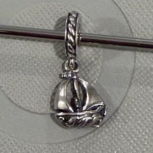 Authentic Pandora Silver Sailboat Charm